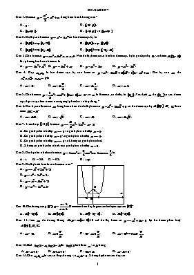 Đề minh họa môn Toán - Đề 7